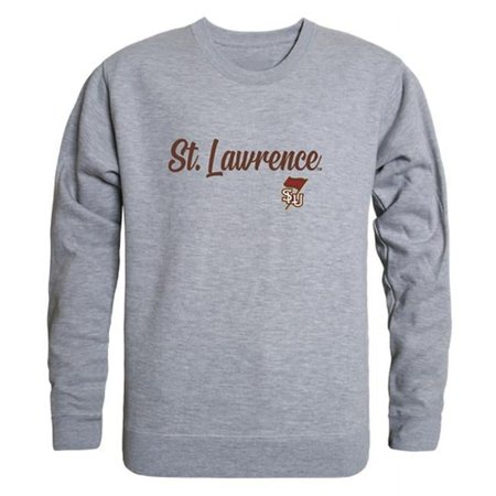 W Republic 556-460-HGY-02 Men St. Lawrence University Script Crew Fleece, Heather Grey - Medium