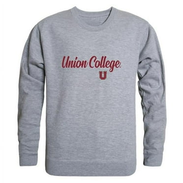 W Republic 556-461-HGY-04 Men Union College Script Crew Fleece, Heather Grey - Extra Large