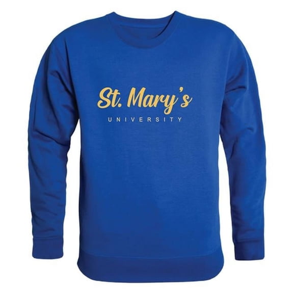 W Republic 556-468-RYL-02 St. Marys College Rattlers Script Crewneck Sweatshirt, Royal - Medium
