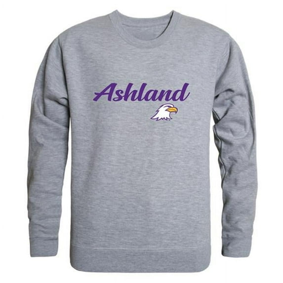 W Republic 556-476-HGY-02 Ashland University Eagles Script Crewneck Sweatshirt, Heather Grey - Medium