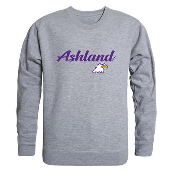 W Republic 556-476-HGY-04 Ashland University Eagles Script Crewneck Sweatshirt, Heather Grey - Extra Large