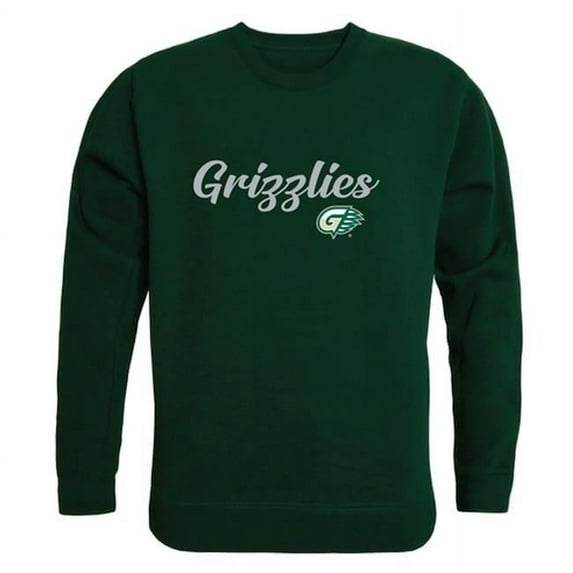 W Republic 556-493-FOR-04 Georgia Gwinnett College Grizzlies Script Crewneck Sweatshirt, Forest Green - Extra Large