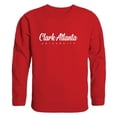 thumbnail image 1 of W Republic 556-512-RED-01 Clark Atlanta University Panthers Script Crewneck Sweatshirt, Red - Small, 1 of 1