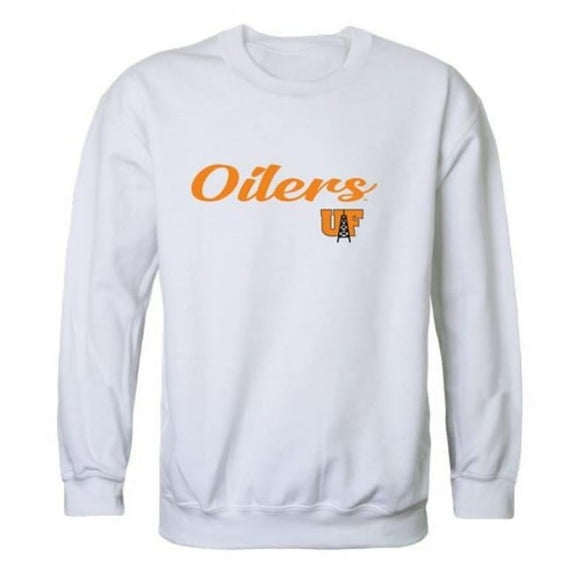 W Republic 556-518-WHT-02 University of Findlay Oilers Script Crewneck Sweatshirt, White - Medium