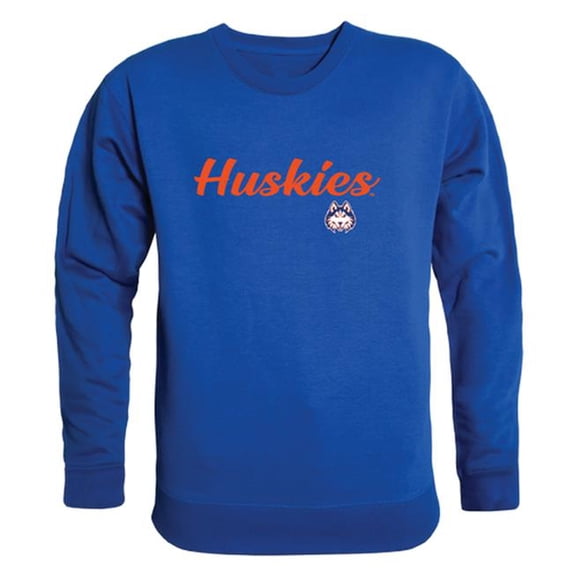W Republic 556-524-RYL-05 Houston Baptist University Huskies Script Crewneck Sweatshirt, Royal - 2XL
