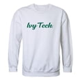 thumbnail image 1 of W Republic 556-526-WHT-04 Ivy Tech Community College Script Crewneck Sweatshirt, White - Extra Large, 1 of 1