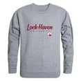 thumbnail image 1 of W Republic 556-533-HGY-03 Lock Haven University Bald Eagles Script Crewneck Sweatshirt, Heather Grey - Large, 1 of 1