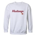 thumbnail image 1 of W Republic 556-543-WHT-01 Midwestern State University Mustangs Script Crewneck Sweatshirt, White - Small, 1 of 1