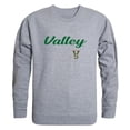 thumbnail image 1 of W Republic 556-545-HGY-02 Mississippi Valley State University Delta Devils & Devilettes Script Crewneck Sweatshirt, Heather Grey - Medium, 1 of 1
