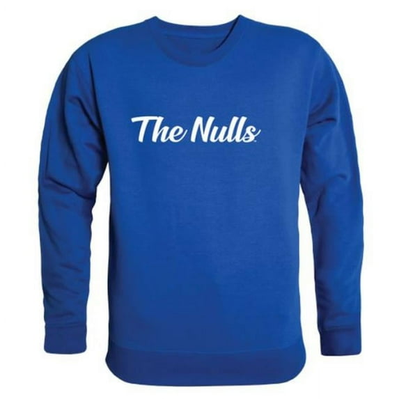 W Republic 556-553-RYL-01 New College Script Crewneck Sweatshirt, Royal - Small