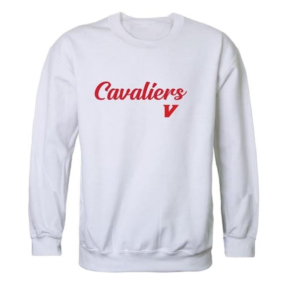 W Republic 556-601-WHT-04 University of Virginias College at Wise Cavaliers Script Crewneck Sweatshirt, White - Extra Large