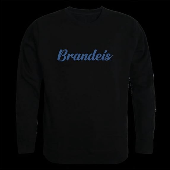 W Republic 556-619-BLK-04 Brandeis University Judges Script Crewneck Sweatshirt, Black - Extra Large