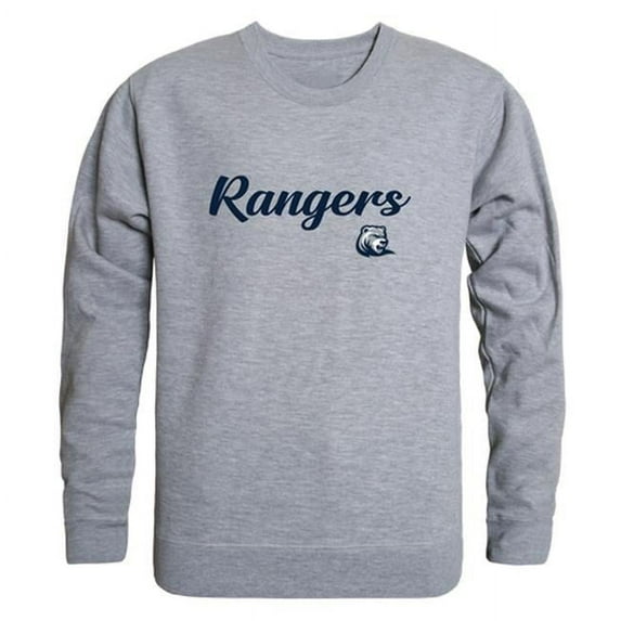 W Republic 556-637-HGY-02 Drew University Rangers Script Crewneck Sweatshirt, Heather Grey - Medium