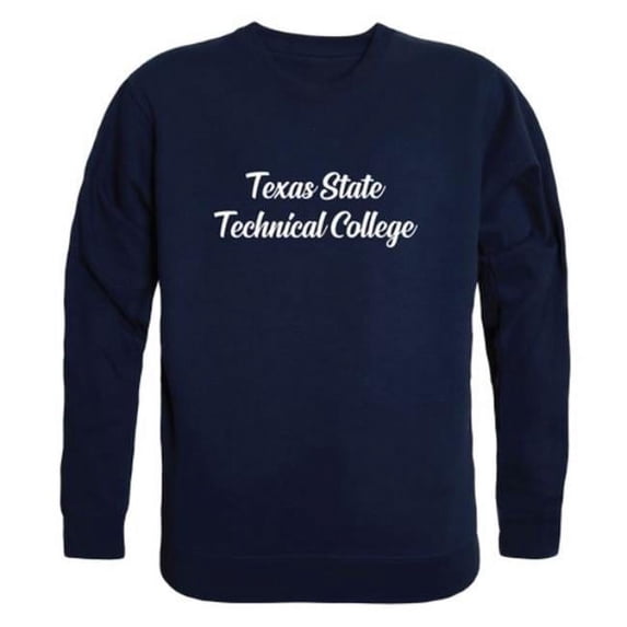 W Republic 556-677-NVY-01 Texas State University Technical Script Crewneck Sweatshirt, Navy - Small