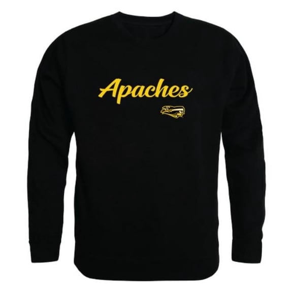 W Republic 556-680-BLK-05 Tyler Junior College Apaches Script Crewneck Sweatshirt, Black - 2XL
