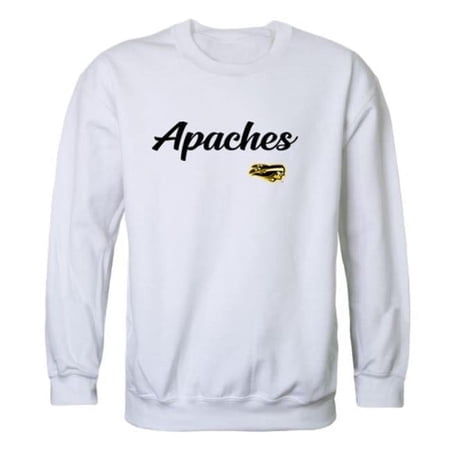 W Republic 556-680-WHT-02 Tyler Junior College Apaches Script Crewneck Sweatshirt, White - Medium