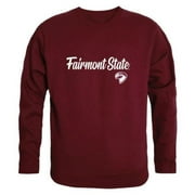 W Republic 556-686-MAR-05 Fairmont State University Falcons Script Crewneck Sweatshirt, Maroon - 2XL
