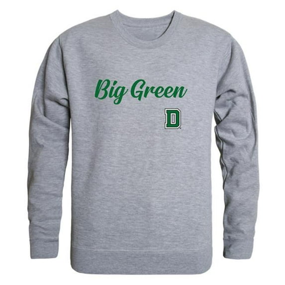 W Republic 556-705-HGY-04 Dartmouth College Big Green Script Crewneck Sweatshirt, Heather Grey - Extra Large
