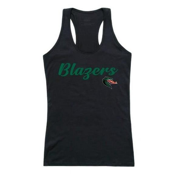 W Republic 557-101-BLK-03 Women Uab Blazers Script Tank T-Shirt, Black - Large