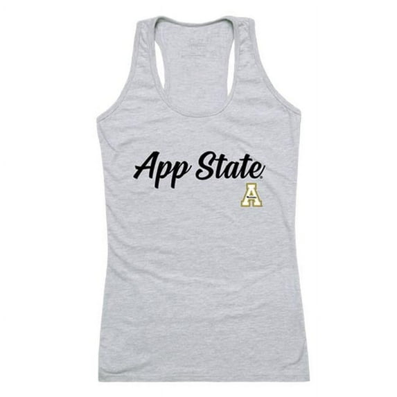 W Republic 557-104-HGY-05 Appalachian State University Womens Script Tank Top, Heather Gray - 2XL