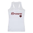 thumbnail image 1 of W Republic 557-106-WHT-05 Brown University Womens Script Tank Top, White - 2XL, 1 of 1