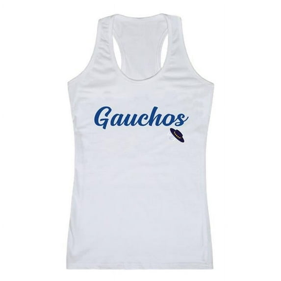 W Republic 557-112-WHT-03 University of California, Santa Barbara Womens Script Tank Top - White, Large