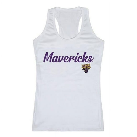 W Republic 557-132-WHT-01 Minnesota State University, Mankato Womens Script Tank Top - White, Small