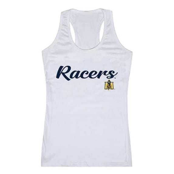 W Republic 557-135-WHT-02 Murray State University Womens Script Tank Top, White - Medium