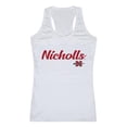 thumbnail image 1 of W Republic 557-138-WHT-02 Nicholls State University Womens Script Tank Top, White - Medium, 1 of 1
