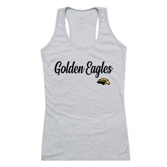 W Republic 557-151-HGY-02 University of Southern Mississippi Womens Script Tank Top, Heather Gray - Medium