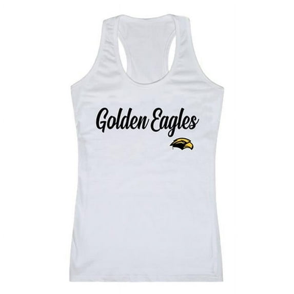 W Republic 557-151-WHT-03 University of Southern Mississippi Womens Script Tank Top, White - Large