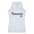 thumbnail image 1 of W Republic 557-197-WHT-02 University of San Diego Womens Script Tank Top, White - Medium, 1 of 1