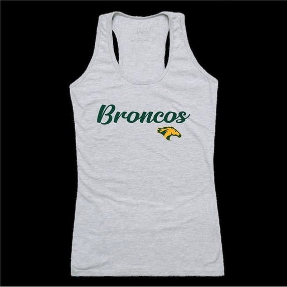 W Republic 557-201-HGY-03 California Polytechnic State University Pomona Broncos Script Tank Top, Heather Grey - Large