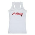thumbnail image 1 of W Republic 557-211-WHT-04 Women Arkansas State Red Wolves Script Tank T-Shirt, White - Extra Large, 1 of 1