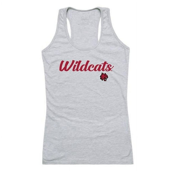 W Republic 557-213-HGY-04 Women Central Washington Wildcats Script Tank T-Shirt, Heather Grey - Extra Large