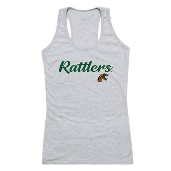W Republic 557-218-HGY-05 Women Florida A&M Rattlers Script Tank T-Shirt, Heather Grey - 2XL