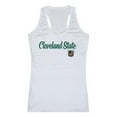 thumbnail image 1 of W Republic 557-282-WHT-02 Women Cleveland State University Script Tank T-Shirt, White - Medium, 1 of 1