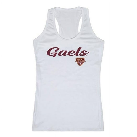 W Republic 557-315-WHT-04 Women Iona College Gaels Script Tank T-Shirt, White - Extra Large