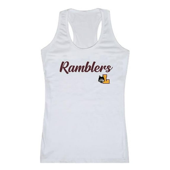 W Republic 557-333-WHT-01 Women Loyola Chicago Ramblers Script Tank T-Shirt, White - Small