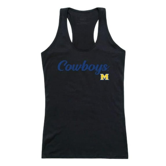 W Republic 557-338-BLK-03 Women Mcneese State Cowboys Script Tank T-Shirt, Black - Large