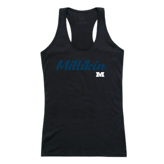 W Republic 557-342-BLK-01 Women Millikin Big Blue Script Tanks, Black - Small