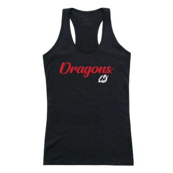 W Republic 557-343-BLK-02 Women Minnesota State Moorhead Dragons Script Tank T-Shirt, Black - Medium