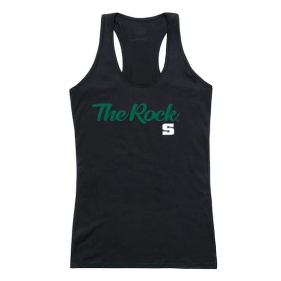 W Republic 557-381-BK2-01 Slippery Rock University The Rock Script Tank Top, Black - Small