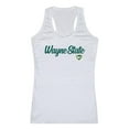 thumbnail image 1 of W Republic 557-400-WHT-05 Wayne State University Script Tank Top for Women, White - 2XL, 1 of 1