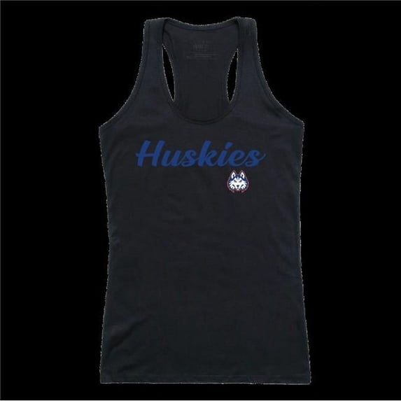 W Republic 557-524-BK2-05 Houston Christian University Huskies Script Tank Top, Black - 2XL