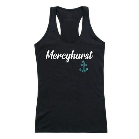 W Republic 557-540-BLK-01 Mercyhurst University Lakers Script Tank Top, Black - Small