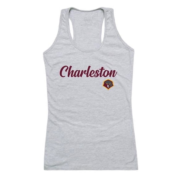 W Republic 557-630-HGY-05 University of Charleston Golden Eagles Script Tank Top, Heather Grey - 2XL