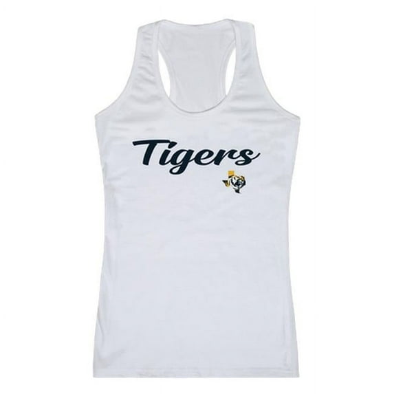 W Republic 557-639-WHT-05 East Texas Baptist University Tigers Script Tank Top, White - 2XL