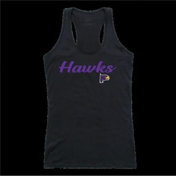 W Republic 557-654-BLK-02 Hunter College Hawks Script Tank Top, Black - Medium