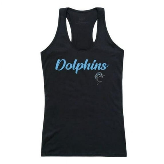 W Republic 557-676-BLK-01 College of Staten Island Dolphins Script Tank Top, Black - Small